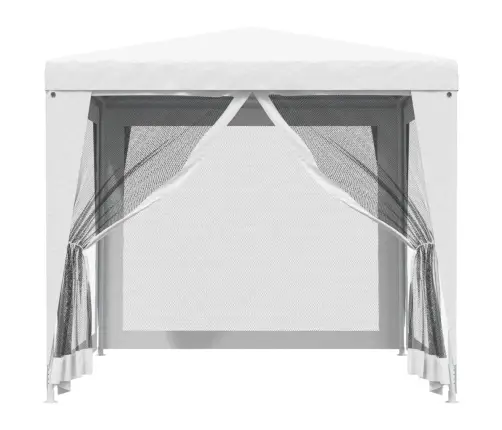 Peotelk 4 Võrgust Külgseinaga, 2,5 X 2,5 M Valge