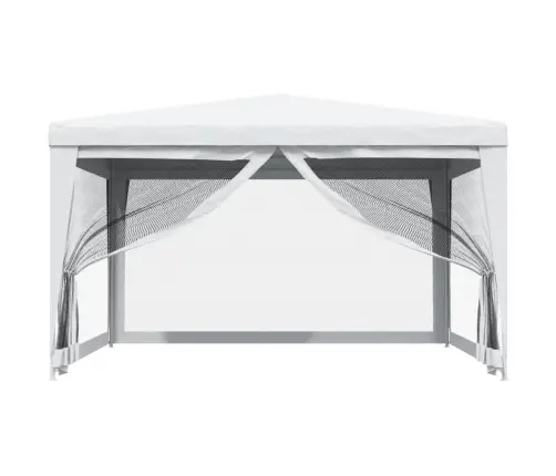 Svinību Telts Ar 4 Sieta Sienām, 4X4 M, Balta Vidaxl