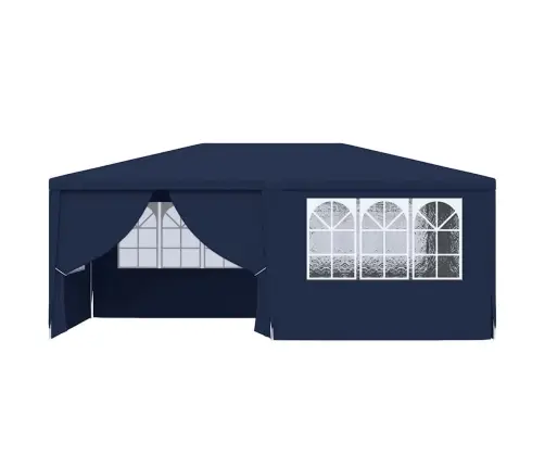 Professionaalne Peotelk Külgseintega, 4 X 6 M, Sinine 90 G/M²