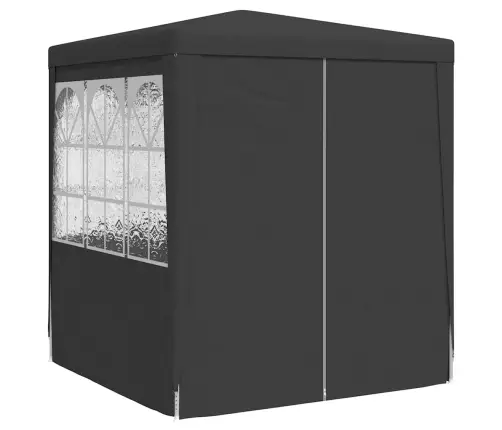 Professionaalne Peotelk Külgseintega, 2X2 M, Antratsiit 90 G/M²