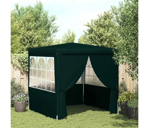 Dārza Nojume Ar Sānu Sienām, Profesionāla, 2,5X2,5 M, Zaļa Vidaxl