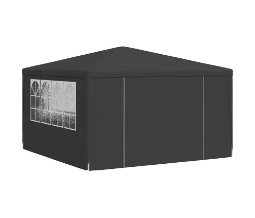 Professionaalne Peotelk Külgseintega, 4X4 M, Antratsiit 90 G/M²