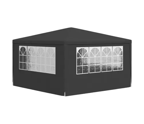 Professionaalne Peotelk Külgseintega, 4X4 M, Antratsiit 90 G/M²