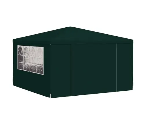 Professionaalne Peotelk Külgseintega, 4X4 M, Roheline 90 G/M²