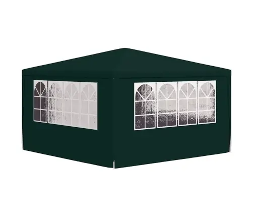 Professionaalne Peotelk Külgseintega, 4X4 M, Roheline 90 G/M²