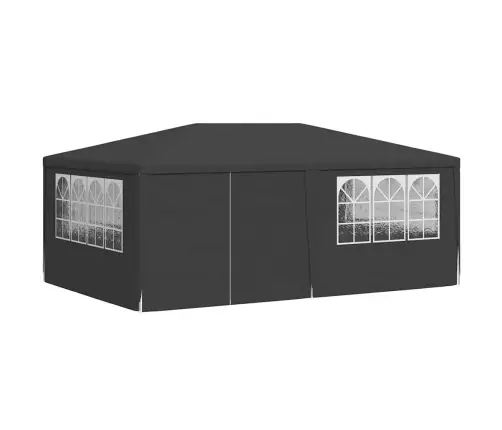 Dārza Nojume Ar Sānu Sienām, Profesionāla, 4X6 M, Pelēka Vidaxl