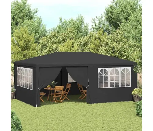 Dārza Nojume Ar Sānu Sienām, Profesionāla, 4X6 M, Pelēka Vidaxl