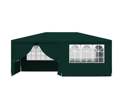 Professionaalne Peotelk Külgseintega, 4X6 M, Roheline 90 G/M²