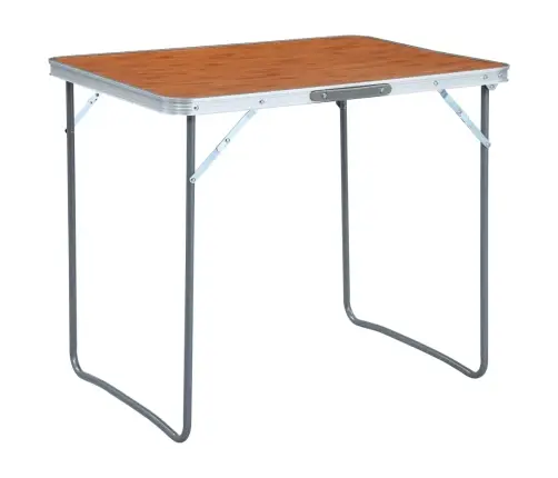 Saliekams Kempinga Galds, Metāla Rāmis, 80X60 Cm Vidaxl