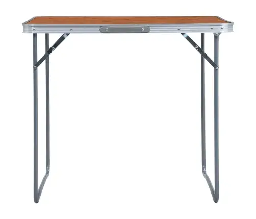 Saliekams Kempinga Galds, Metāla Rāmis, 80X60 Cm Vidaxl