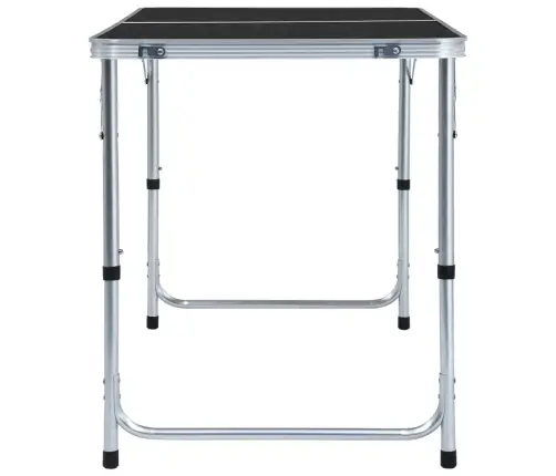 Saliekams Kempinga Galds, Pelēks, Alumīnijs, 120X60 Cm Vidaxl