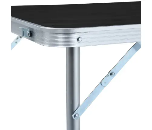 Saliekams Kempinga Galds, Pelēks, Alumīnijs, 120X60 Cm Vidaxl