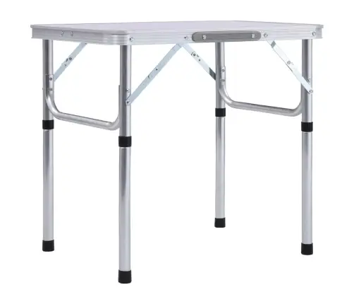 Kokkupandav Matkalaud, Valge, Alumiinium 60 X 45 Cm