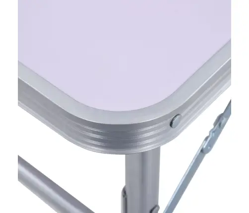 Kokkupandav Matkalaud, Valge, Alumiinium 60 X 45 Cm