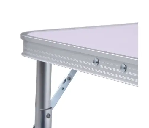 Kokkupandav Matkalaud, Valge, Alumiinium 60 X 45 Cm