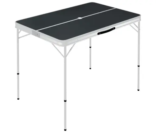 Kokkupandav Matkalaud 2 Pingiga, Alumiinium, Hall