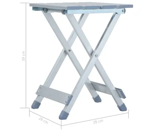 Matkatool, Alumiinium, 28 X 26 X 39 Cm