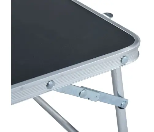 Sulankstomas Stovyklavimo Stalas, Pilkas, 60X40cm Aliuminis