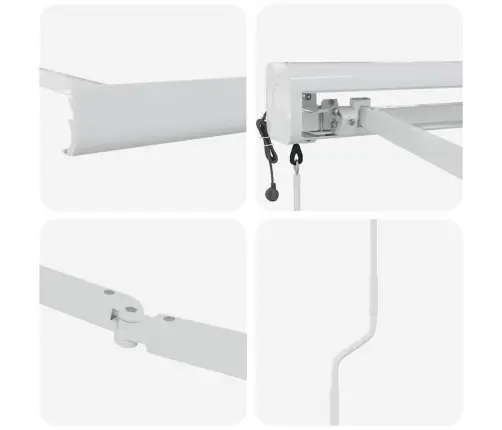 Markizės Rėmas Balta 450 × 300 Cm Aliuminis