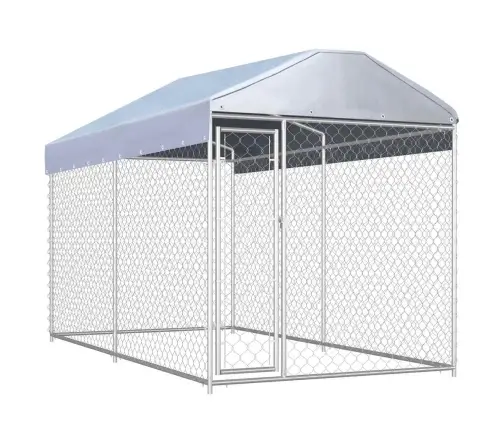 Katusega Koeraaed Varikatusega 382 X 192 X 225 Cm