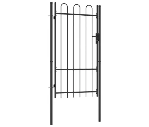 Varteliai Su Apvaliais Viršugaliais, Juodi, 1X1,75M, Plienas