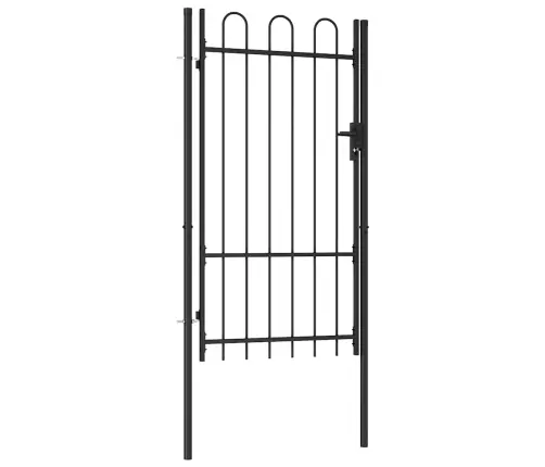 Varteliai Su Apvaliais Viršugaliais, Juodi, 1X1,75M, Plienas