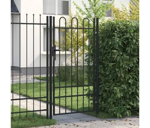 Varteliai Su Apvaliais Viršugaliais, Juodi, 1X1,75M, Plienas