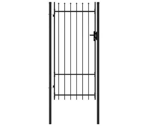 Varteliai Su Smailiais Viršugaliais, Juodi, 1X2M, Plienas