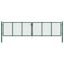 Tinkliniai Sodo Vartai, Plienas, 400X75 cm Žali