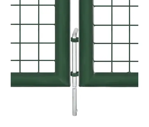 Sieta Žoga Vārti, Zaļi, 390X75 Cm, Tērauds Vidaxl