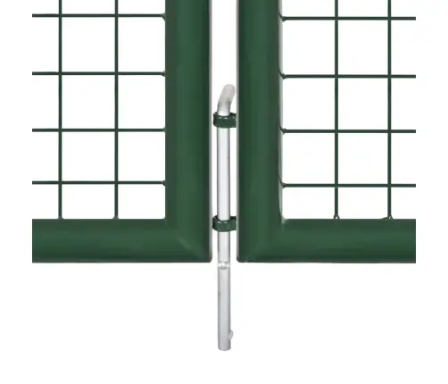 Sieta Žoga Vārti, Zaļi, 390X100 Cm, Tērauds Vidaxl