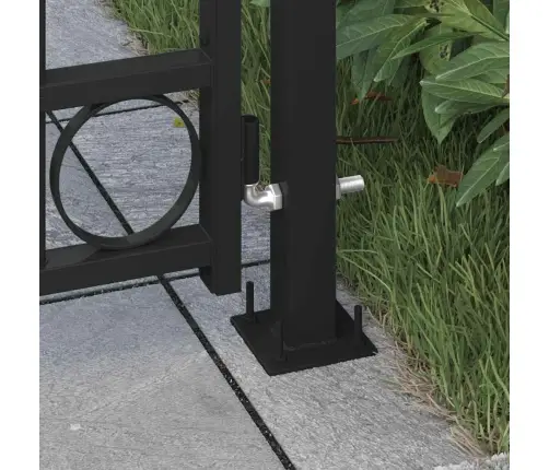 Žoga Vārti Ar Arkveida Formu, 89X200 Cm, Melns Tērauds Vidaxl