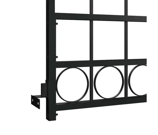 Žoga Vārti Ar Arkveida Formu, 89X200 Cm, Melns Tērauds Vidaxl