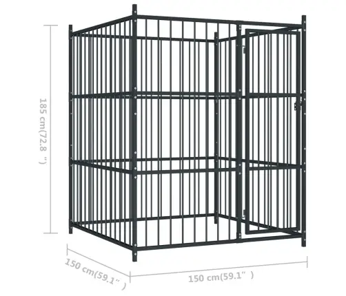 Lauko Voljeras Šunims, 150X150X185Cm