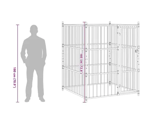 Lauko Voljeras Šunims, 150X150X185Cm