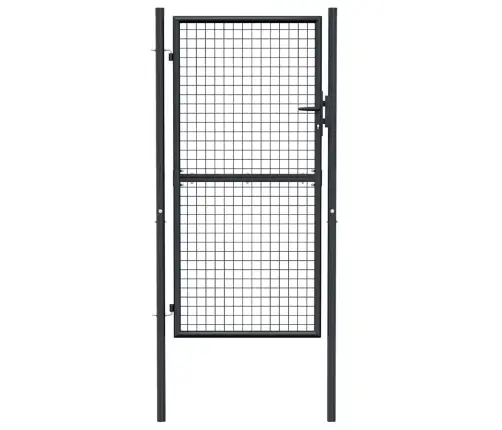Sieta Žoga Vārti, Pelēki, 100X225 Cm, Cinkots Tērauds Vidaxl