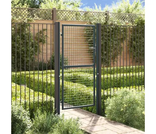 Sieta Žoga Vārti, Pelēki, 100X225 Cm, Cinkots Tērauds Vidaxl