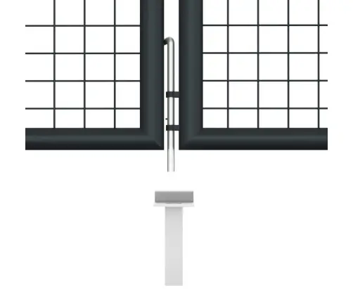 Sieta Žoga Vārti, 400X125 Cm, Cinkots Tērauds, Pelēki Vidaxl