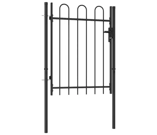 Varteliai Su Apvaliais Viršugaliais, Juodi, 1X1,2M, Plienas