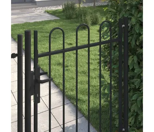 Varteliai Su Apvaliais Viršugaliais, Juodi, 1X1,2M, Plienas