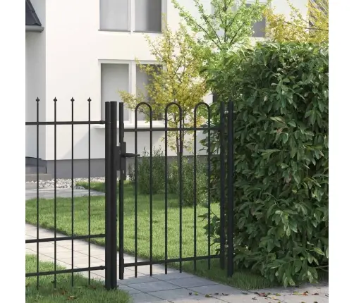 Varteliai Su Apvaliais Viršugaliais, Juodi, 1X1,2M, Plienas