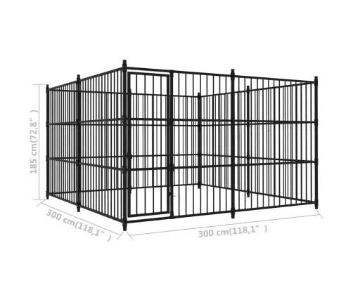 Suņu Voljērs, 300X300X185 Cm Vidaxl