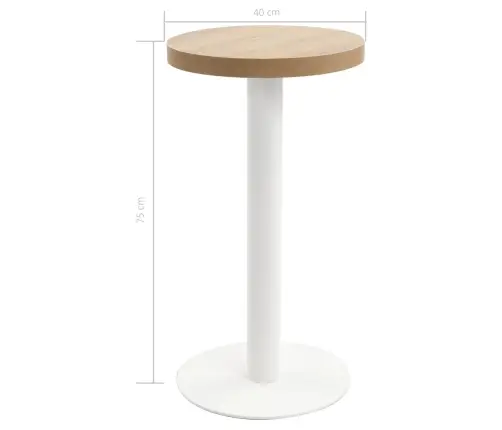 Bistroolaud, Helepruun, 40 cm Mdf