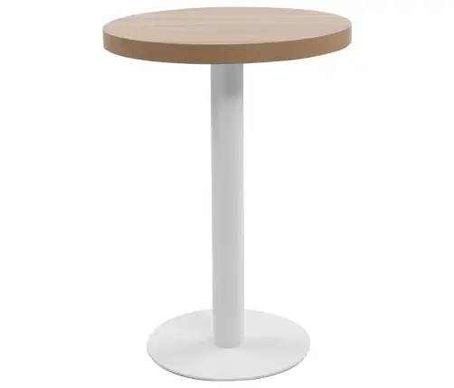 Bistro Galds, Gaiši Brūns, 60 Cm, Mdf Vidaxl