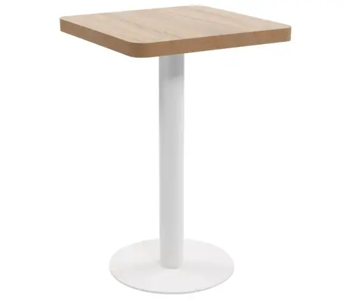 Bistro Galds, Gaiši Brūns, 50X50 Cm, Mdf Vidaxl