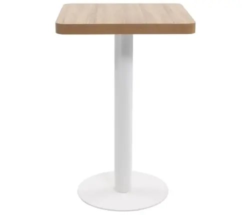 Bistro Galds, Gaiši Brūns, 50X50 Cm, Mdf Vidaxl