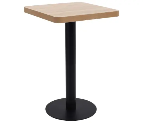 Bistro Galds, Gaiši Brūns, 50X50 Cm, Mdf Vidaxl