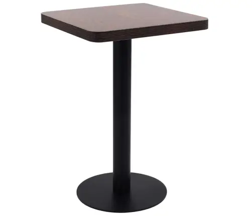 Bistro Galds, Tumši Brūns, 50X50 Cm, Mdf Vidaxl