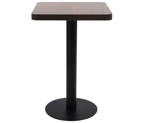 Bistro Galds, Tumši Brūns, 50X50 Cm, Mdf Vidaxl