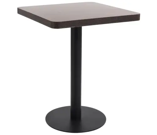 Bistro Galds, Tumši Brūns, 60X60 Cm, Mdf Vidaxl
